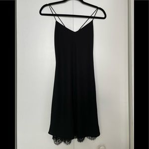 Armani Exchange Black Slip Mini Dress